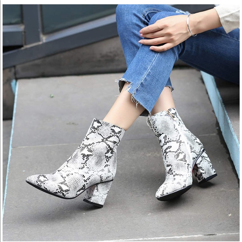 Snake Skin Booties - Picture 2 of 2